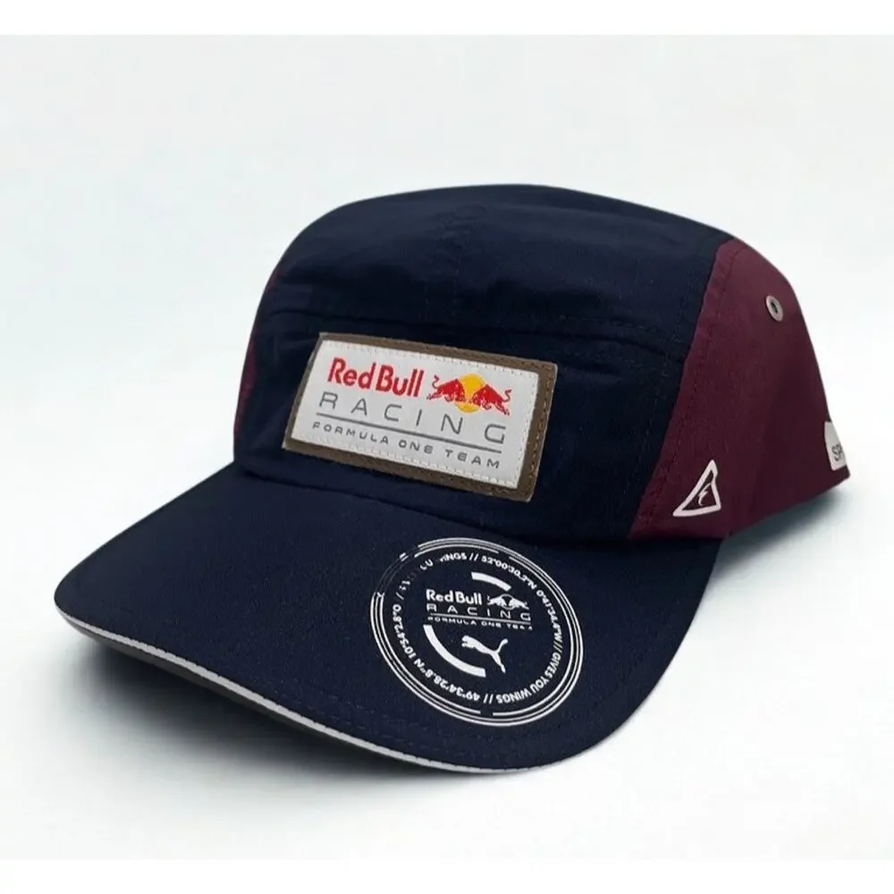 Red Bull Racing Formula One Puma 5 Panel Hat Cap Buckle Adjustable Rare F1